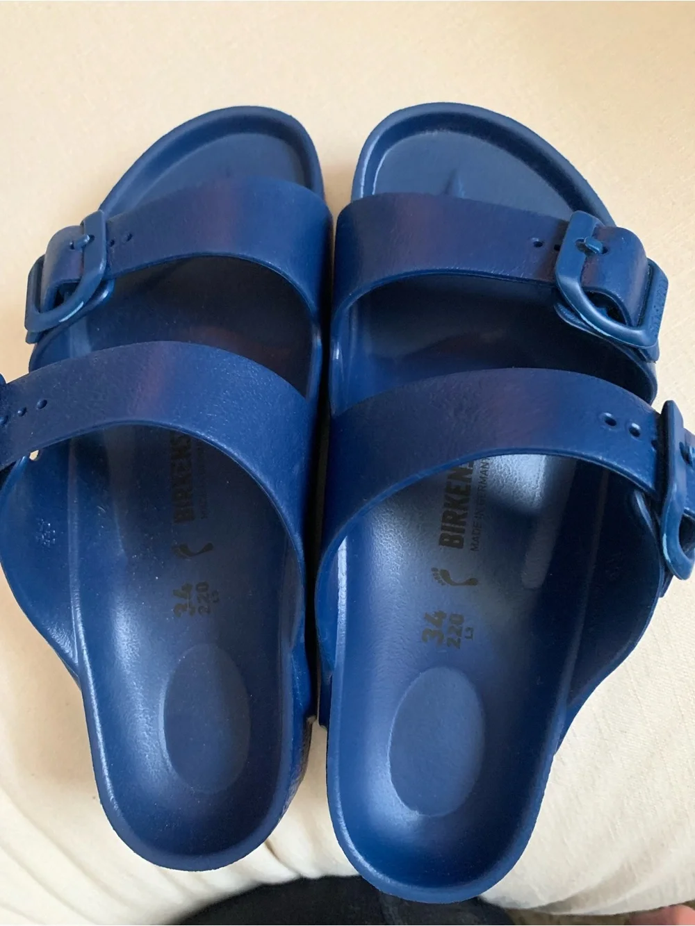 Birkenstock Blue EVA Two-Strap Kids Sandals